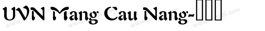 UVN Mang Cau Nang字体转换